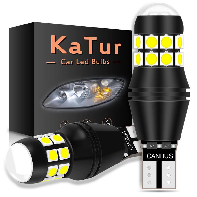 2pcs W16W T15 LED Canbus Bulbs 921 912 For Ford Focus 2 3 Fusion Flex Fiesta Escape C-Max Edge F-150 Car Backup Reverse Lights
