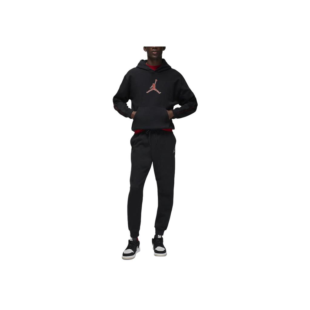 Jordan Толстовка с капюшоном и логотипом MVP, повседневная, с длинным рукавом, мужские топы, черная FN6353-010