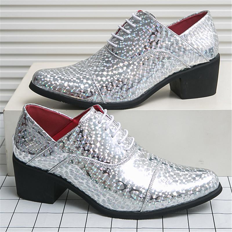 Новые мужские остроносые серебристые золотистые синие блестящие лакированные туфли для платья, повседневные, свадебные, для выпускного вечера, обувь, zapatos hombre