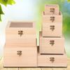 Wooden Storage Containers Precision-Cut Jewelry Boxes Craft Gift Box