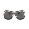 Oversized  Rimless Shield Sunglasses Women Men New One Piece Lens Visor Mask Windproof Big Sun Glasses Shades Unique Uv400