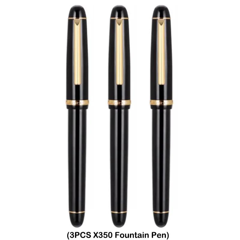 1/5 шт. JINHAO X350 Перьевая ручка Каллиграфическая Металлическая Чернильная ручка Золотое EF F Перо Деловые Офисные Школьные Принадлежности Канцелярские товары