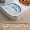 Cat Feeding Bowl, Automatic Feeder, Drinking Water Food Bowl, Dog Bowl, Cat Water Dispenser Fountains, Anti-overturning Dog Rice Bowl, Double B