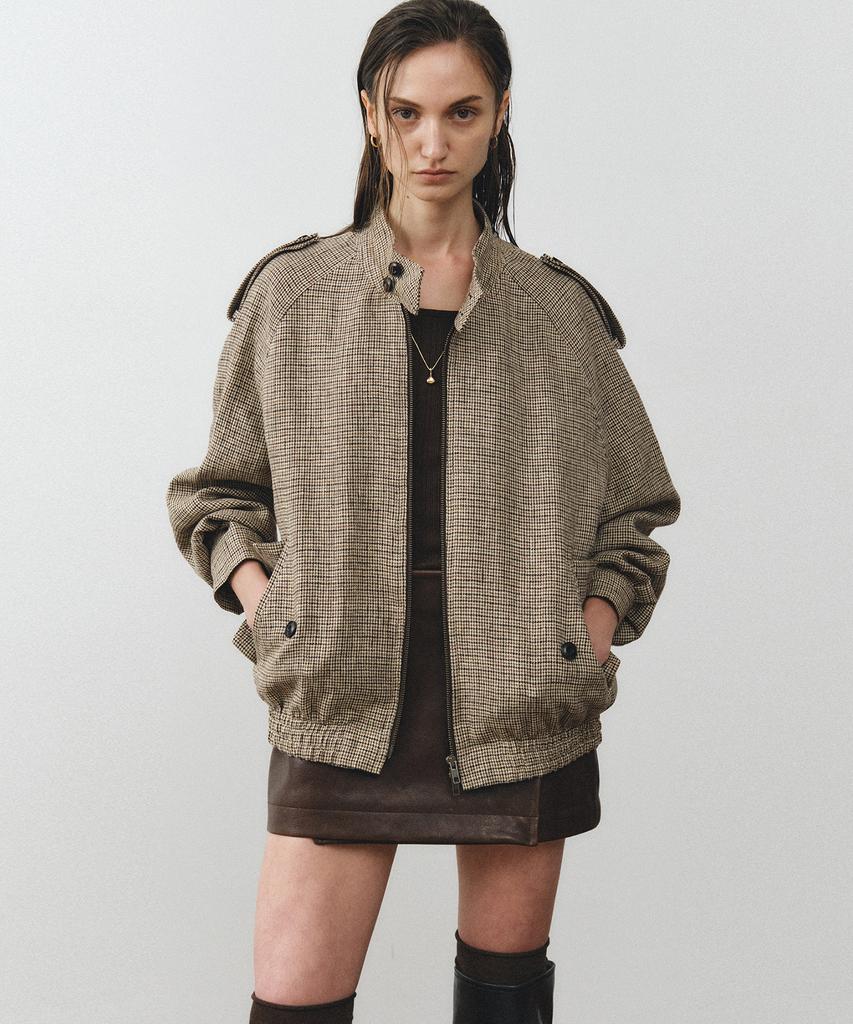 Noirer For Woman Oversized Harrington Blouson (Brown)