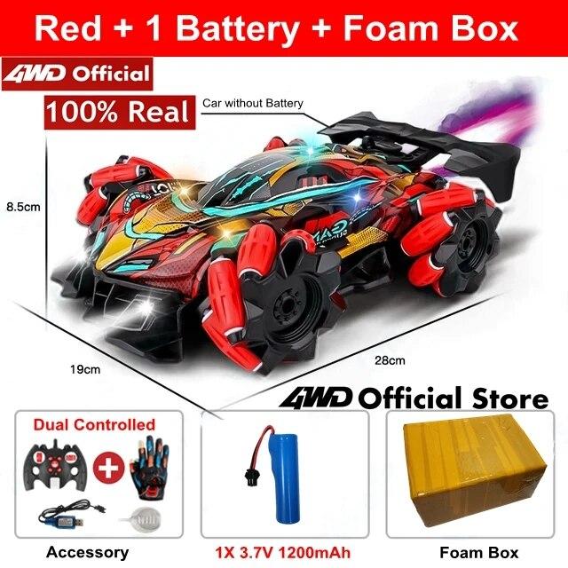 4WD Drift RC автомобильный радиоприемник с жестами, индукционный музыкальный свет, трюк, дистанционное управление, гоночный 4x4, внедорожный спрей, игрушки для мальчиков, подарки для детей