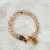 New Chinese Style National Style Amethyst Citrine Jade Gourd Fu Brand Pendant Faceted Bracelet Exquisite Versatile Temperament Bracelet