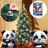 2025 Рождественский Панда Адвент-календарь Мультяшный 2D Акриловый Подвеска Панда Календарь Обратного Отсчета Многофункциональные Домашние Украшения
