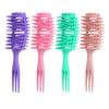 1/2pcs Anti-Static Pink Hollow Brush - Curly Hair Detangler, Blow Dry Safe Reduces Pulling, Afro & Curly Unisex Styling Tool