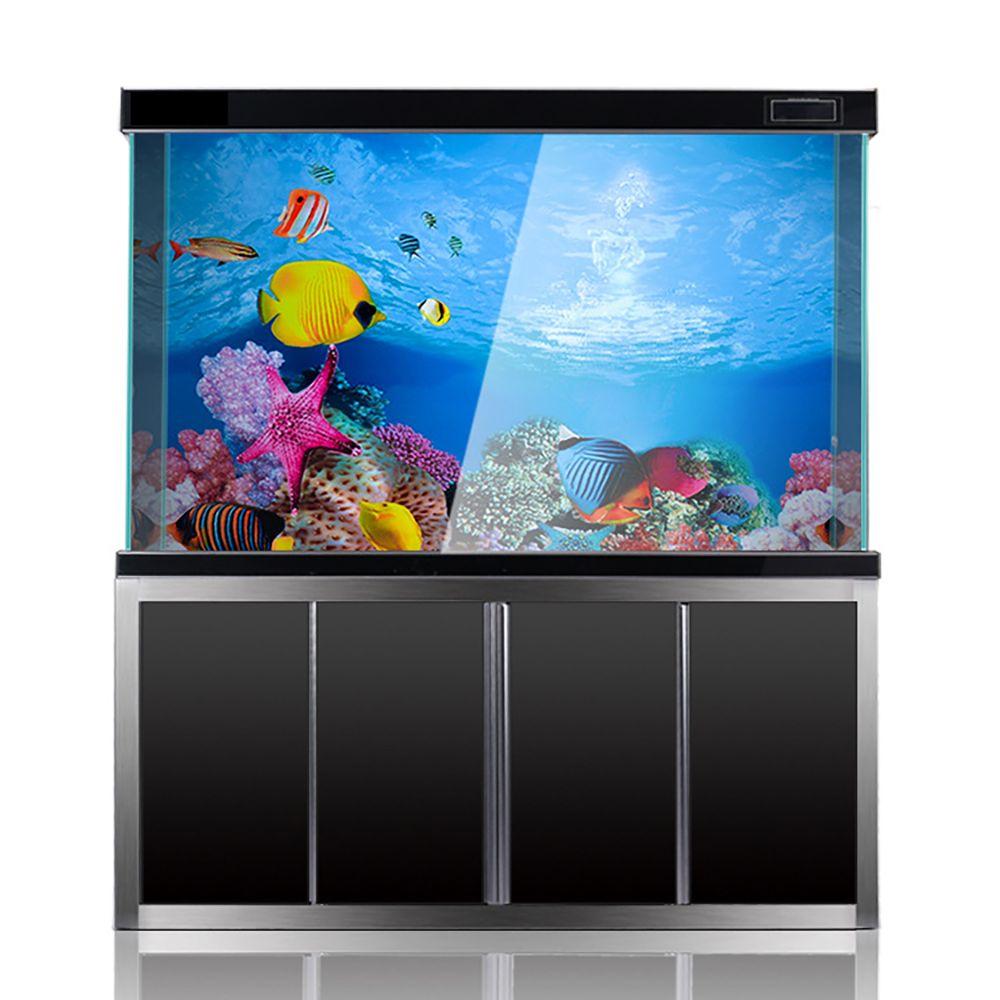 Яркий цвет Акваскейп Живопись Аквариум Фон Бумага Аквариумный Декор Пейзажная Наклейка