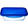 Set of 3 Lunch Boxes - PYREX - Cook & Go - Glass - Rectangular - Airtight Lid - 0.8 L