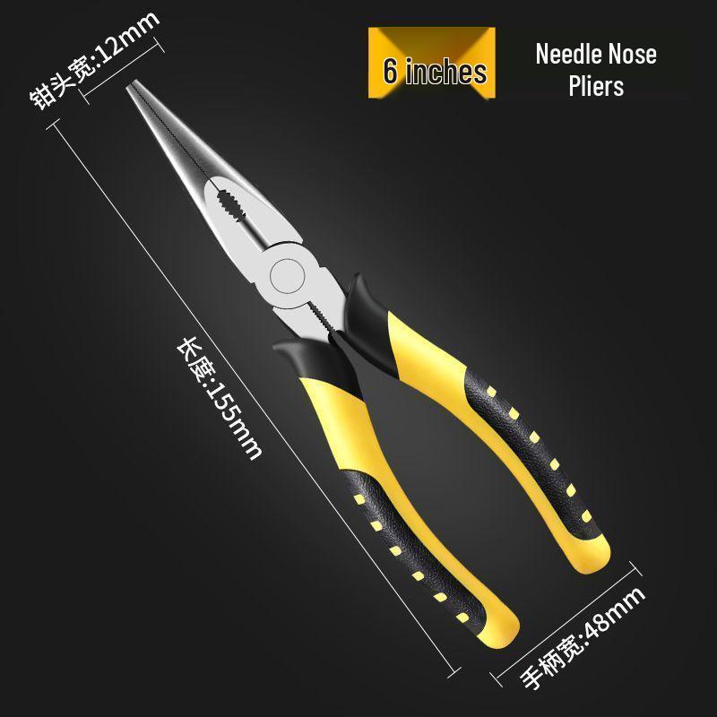 Industrial Grade Multi-Function Needle-Nose Pliers – Labor-Saving Hand Tool for Electricians