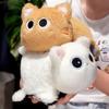 30 см Каваи Двусторонняя Переворачивающаяся Черная Кошка Плюшевая Игрушка Кукла Мягкая Игрушка Подушка-Кошка Родительско-Детские Игровые Игрушки Подарок на День Рождения для Детей