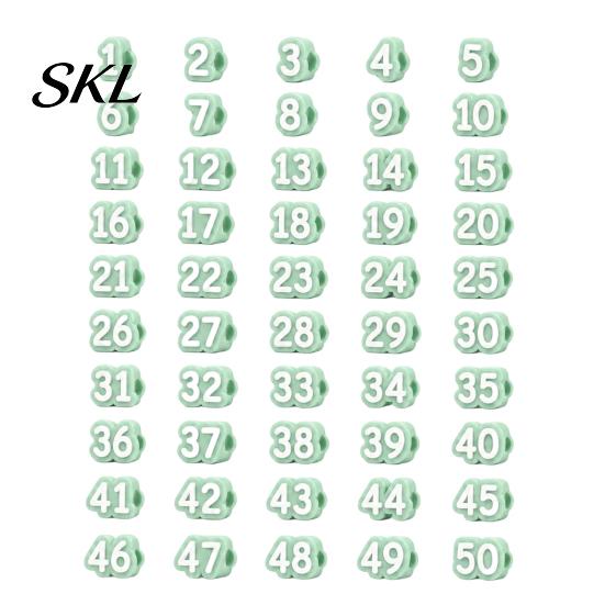 School Pencil Tracking System 1-20/1-30/1-50 Numbered Toppers, Reusable Classroom Labels Student Markers for Teachers, Organization Number Management