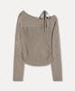 MIXXO Ribbon One-Shoulder Pullover Re Kaf939T_Miwkag34Qt