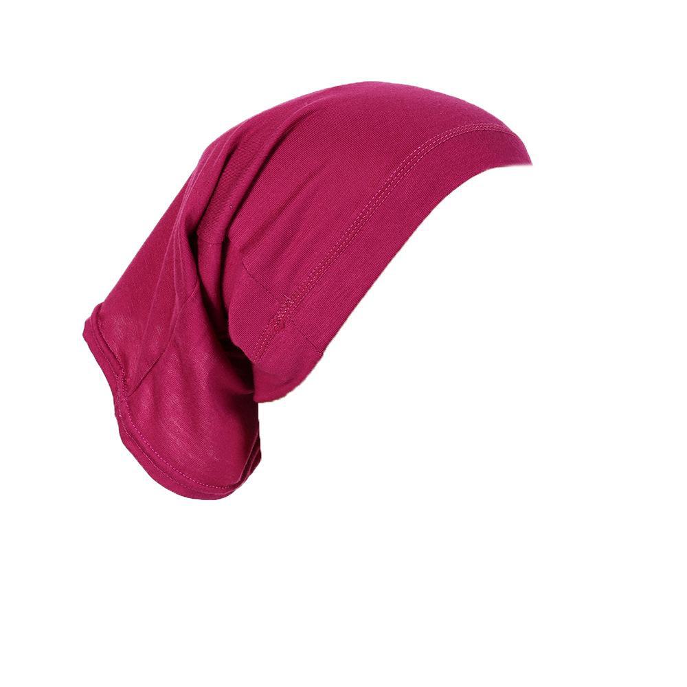 Breathable Mercerized Cotton Scarf with High Elasticity Solid Color Tube Cap MSL09