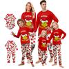Christmas Print Cute Family Set Pajamas, Home Clothes, Family Set Long Sleeve Top Pants Set