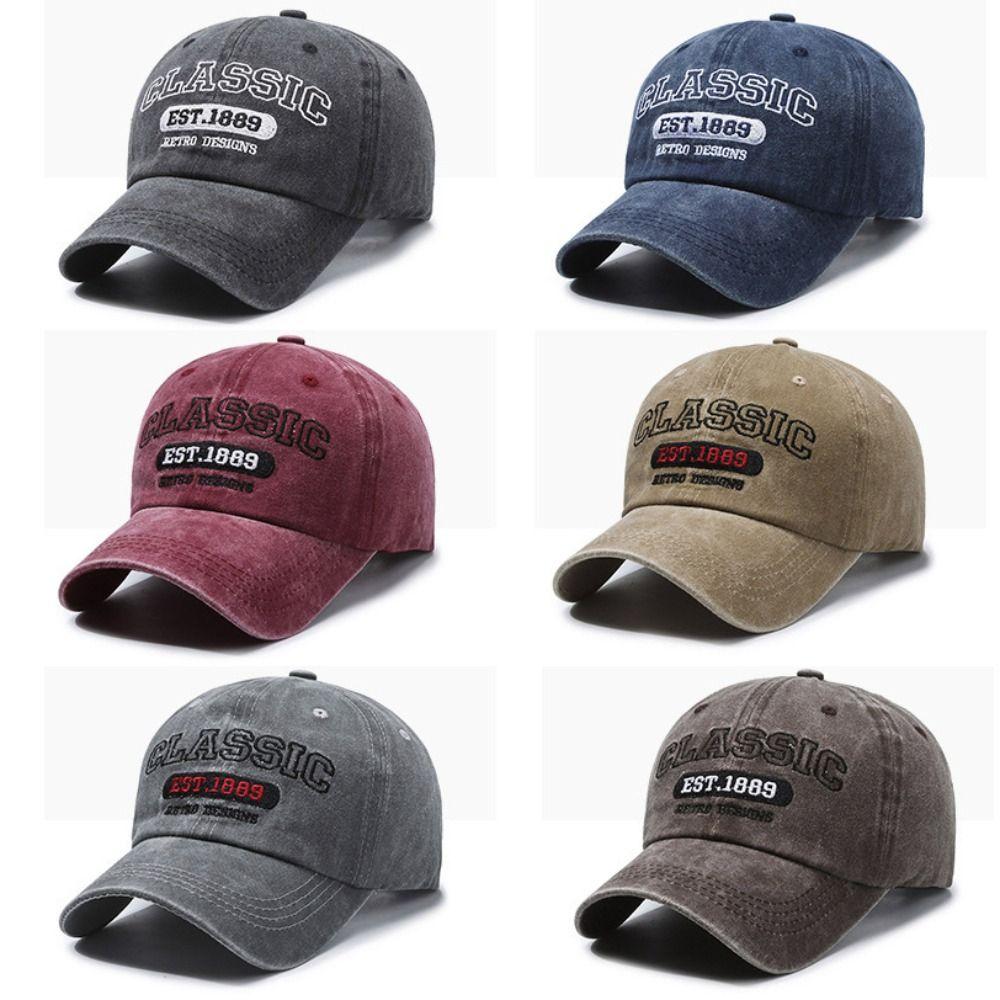 Visor Peaked Cap Classic EST.1889 Sunscreen Hats Fashion Casquette For Man Women