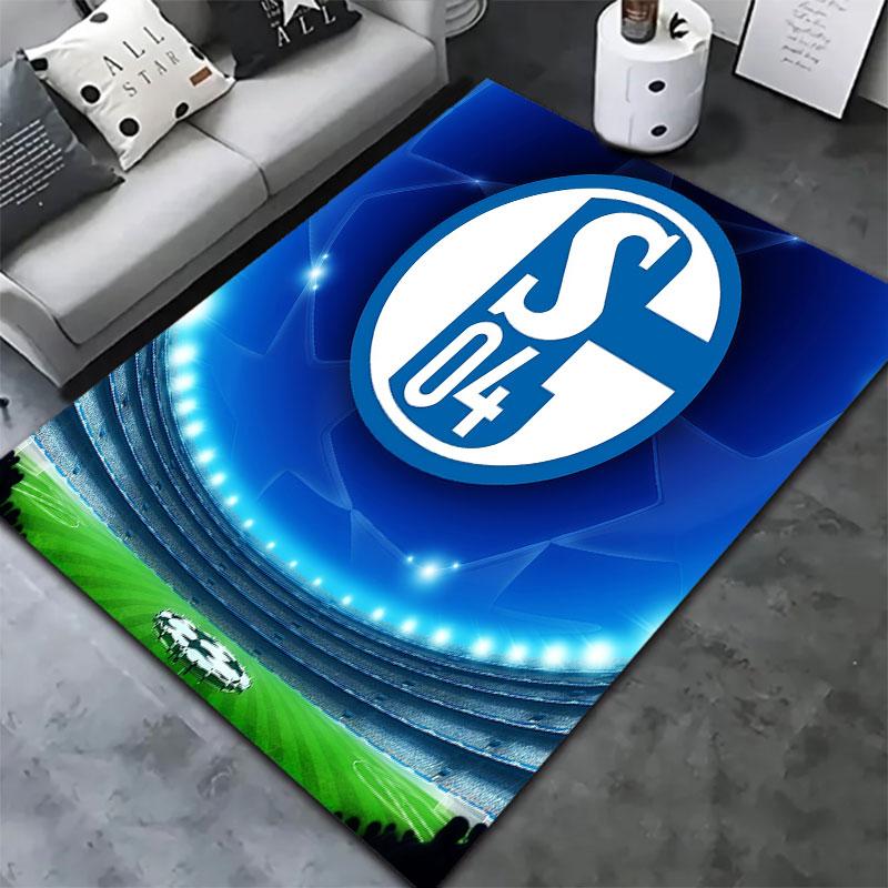 FC Schalke 04 Carpet Rug for Living Room Bedroom Home Sofa Decoration,Kids play Non-slip Floor Mat