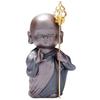 Ceramic Palm-sized Miniature Jizo Bodhisattva Statue. Cute and Charming, Perfect for Memorial Services for Unborn Children. Auspicious, Good Luck