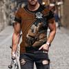 Men T Shirt Vintage Summer Clothing Personalized New T-Shirts Carpenter 3d Print Tops Streetwear Casual Males Oversized Pullover