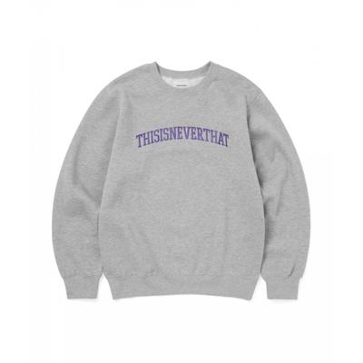 Thisisneverthat Свитшот с логотипом-аркой, меланжево-серый