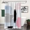 Утолщенная водонепроницаемая занавеска для ванной комнаты, устойчивая к плесени, занавеска для душа, занавеска для душевой перегородки, занавеска для душа, занавеска для ванной комнаты, бесплатная перфорация