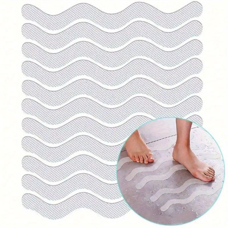 Transparent Anti-Slip Stickers for Bathroom Floor and Shower - Bathtub Floor Safety Anti-Slip Strips