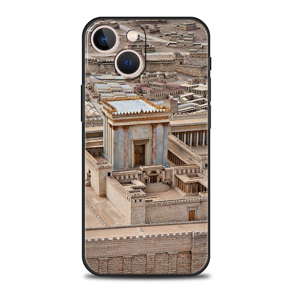 Чехол для телефона с изображением Иерусалима для iPhone 16 13 15 14 12 11 Pro MAX XR X SE XS 7 8 Plus Мягкий ТПУ Чехол-бампер