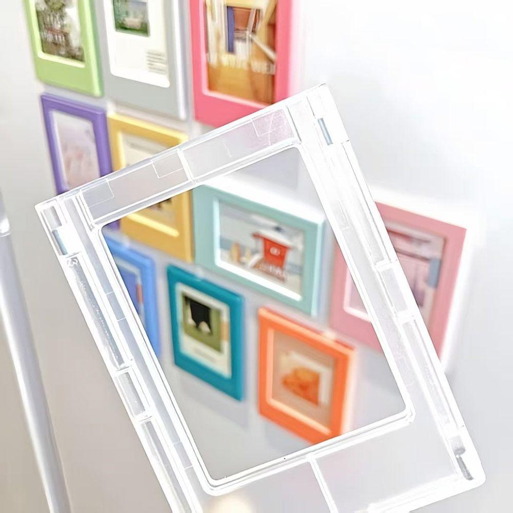 3 inches Instant Camera Photo Frame Magnetic Refrigerator Sticker for Home Decoration