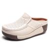 Ladies Vulcanized Shoes  Summer Ladies Casual Comfortable Mom Sandals Fashion Shaking Shoes Thick Sole Toe Half Slippers