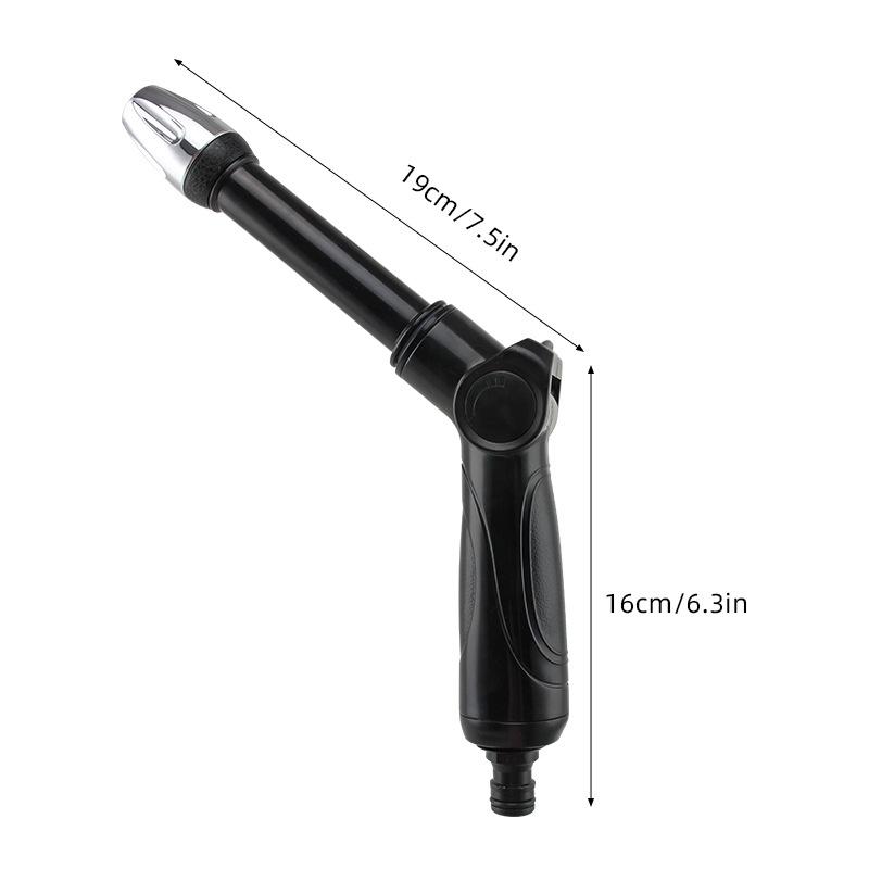 Водяной пистолет высокого давления для мойки автомобилей с длинной ручкой | Насадка для садового шланга 3/4 дюйма, подходит для ручных инструментов для уборки в автомобилях, домах и на открытом воздухе