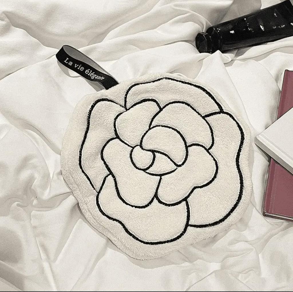 Парфюмированный стиль подвесное полотенце для рук ванная кухня утолщенный цветок впитывающее полотенце быстросохнущее креативное домашнее полотенце для рук