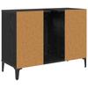 Washbasin Cabinet Black Oak Effect 80 x 33 x 60 cm