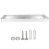 Bathroom Shelf Wall Mount Space Aluminium Shower Single Layer Shelf Shampoo Storage Rack50cm