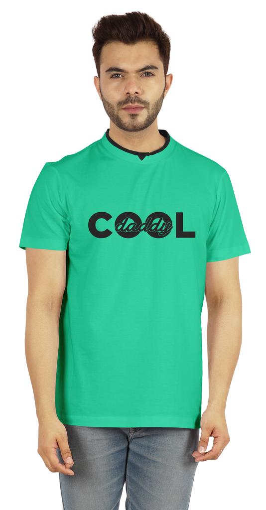 Inkmeso Men  S Graphic Printed   Cool Daddy  Tshirt For Dads Round Neck with V Cut Jersey