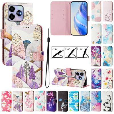 Для ZTE Blade V60 Vita A75 A35 A55 V40S A73 A53 A52 V50Vita кожаный чехол магнитный кошелек держатель для карт откидная крышка-книжка подставка защитные чехлы