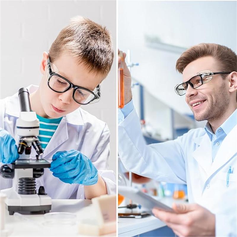 2 шт. Модные гибкие прозрачные щитки для глаз Защитная маска против запотевания Боковая защита для очков Защита для очков для близорукости