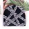 Acrylic Style Street Knit Hat For Men And Women With Letter Chain Embellishments