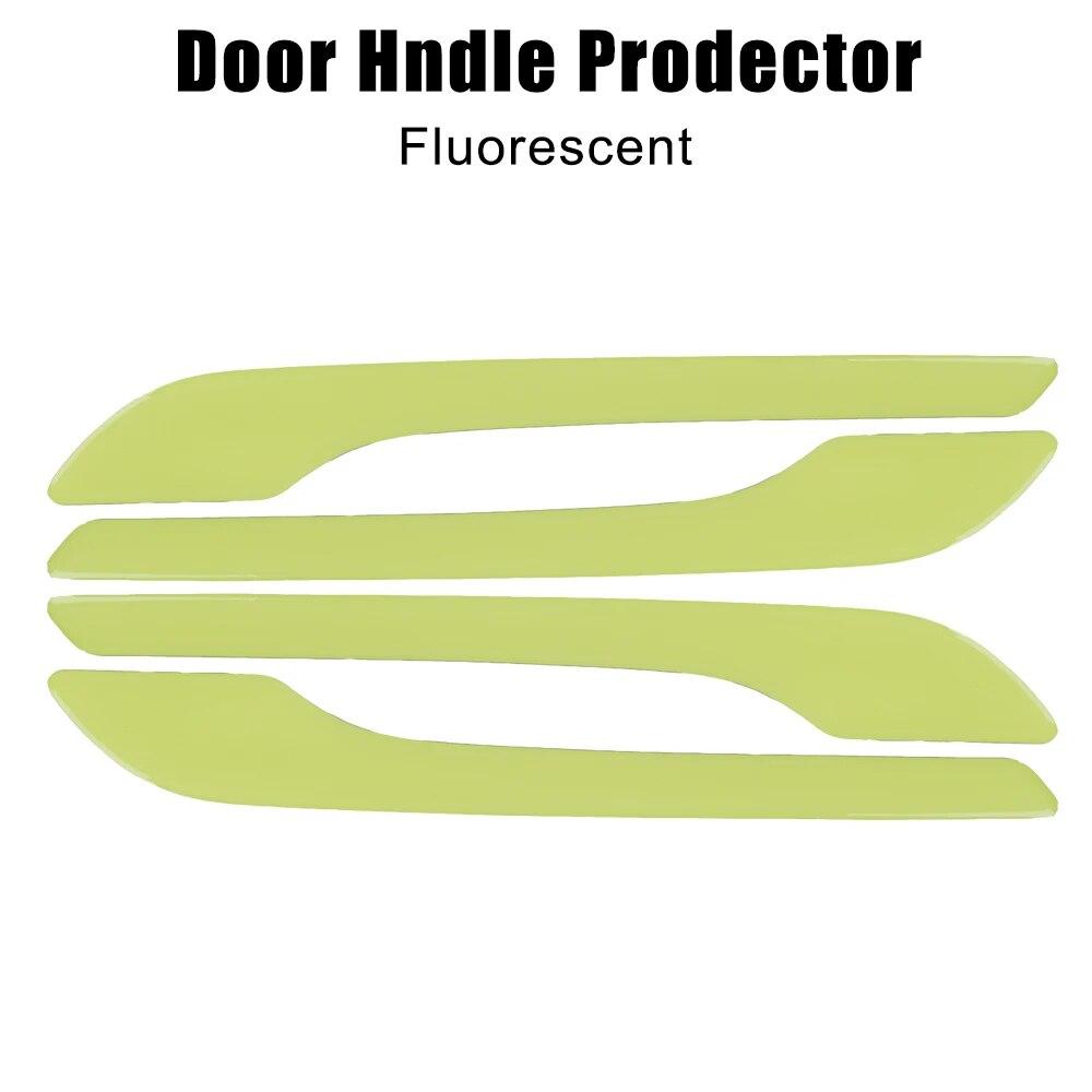 Защитная наклейка, крышка дверной ручки, аксессуары для автостайлинга, автомобильная наклейка, 2022, комплект светящихся ручек для Tesla Model 3 Model Y