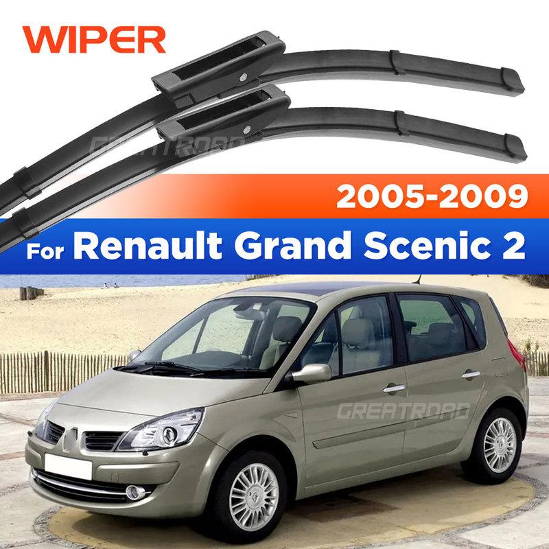 Для Renault Scenic 2 Grand Scenic 2 2005-2009 2006 2007 2008 Дворники Передние щетки стеклоочистителя Лобовое стекло Окно Щетка 26"+22"