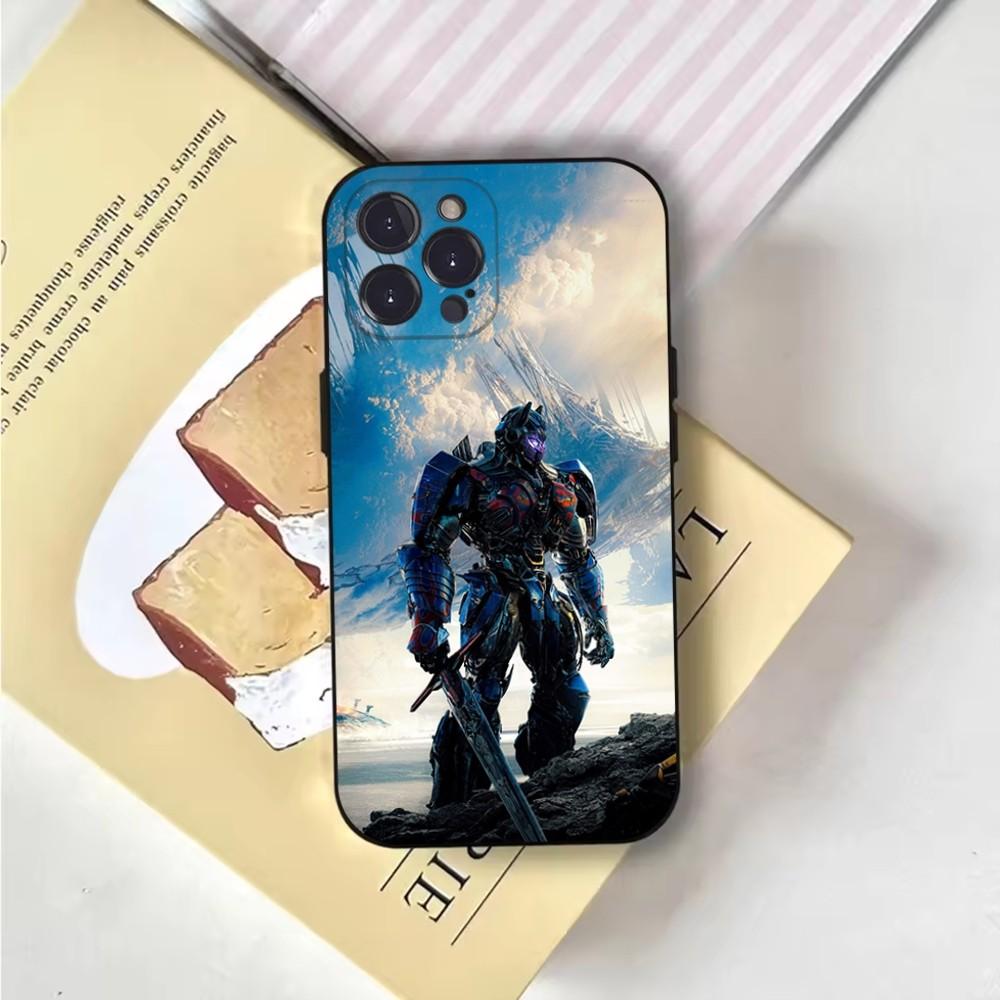Крутой чехол для телефона T-Transformers Чехол для телефона для iPhone 16,15,14,13,12,11,Pro,X,XS,Max,XR,Plus,Mini Мягкий черный чехол
