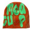 Hot Sell Customized  Adult Fashion Printing Soft Winter Hat Knitted With Letters for Men and Women