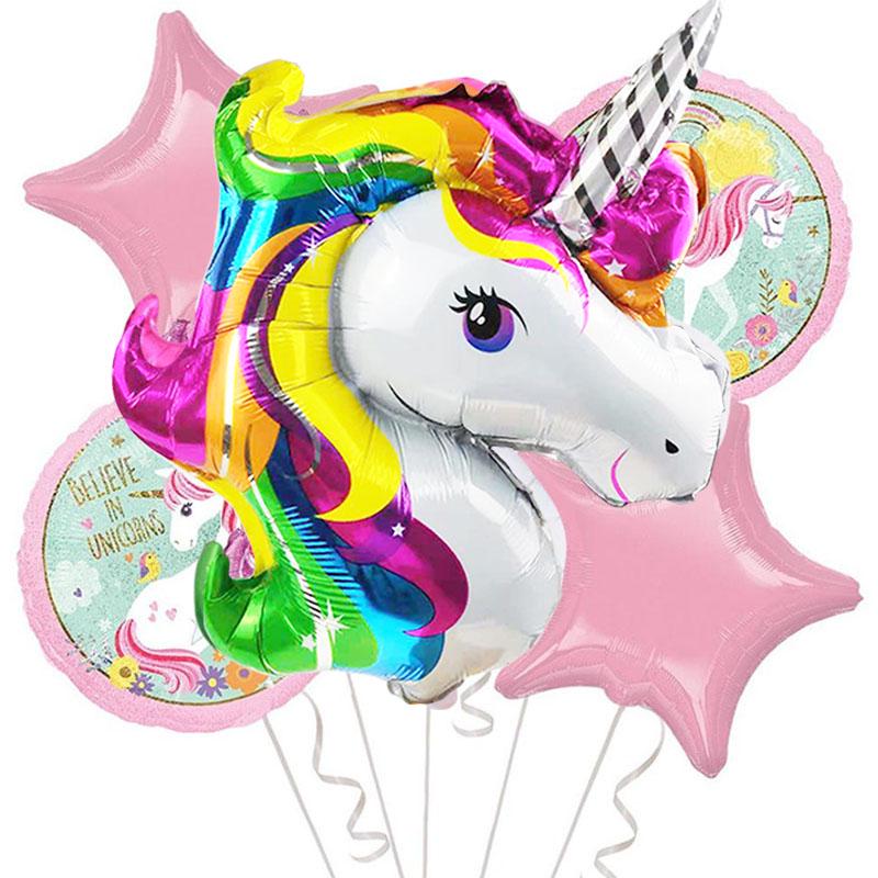 Balloons Helium Flying Ballon Birthday Party Decorations Kids Babyshow Ballon Foil Unicorn Baloon