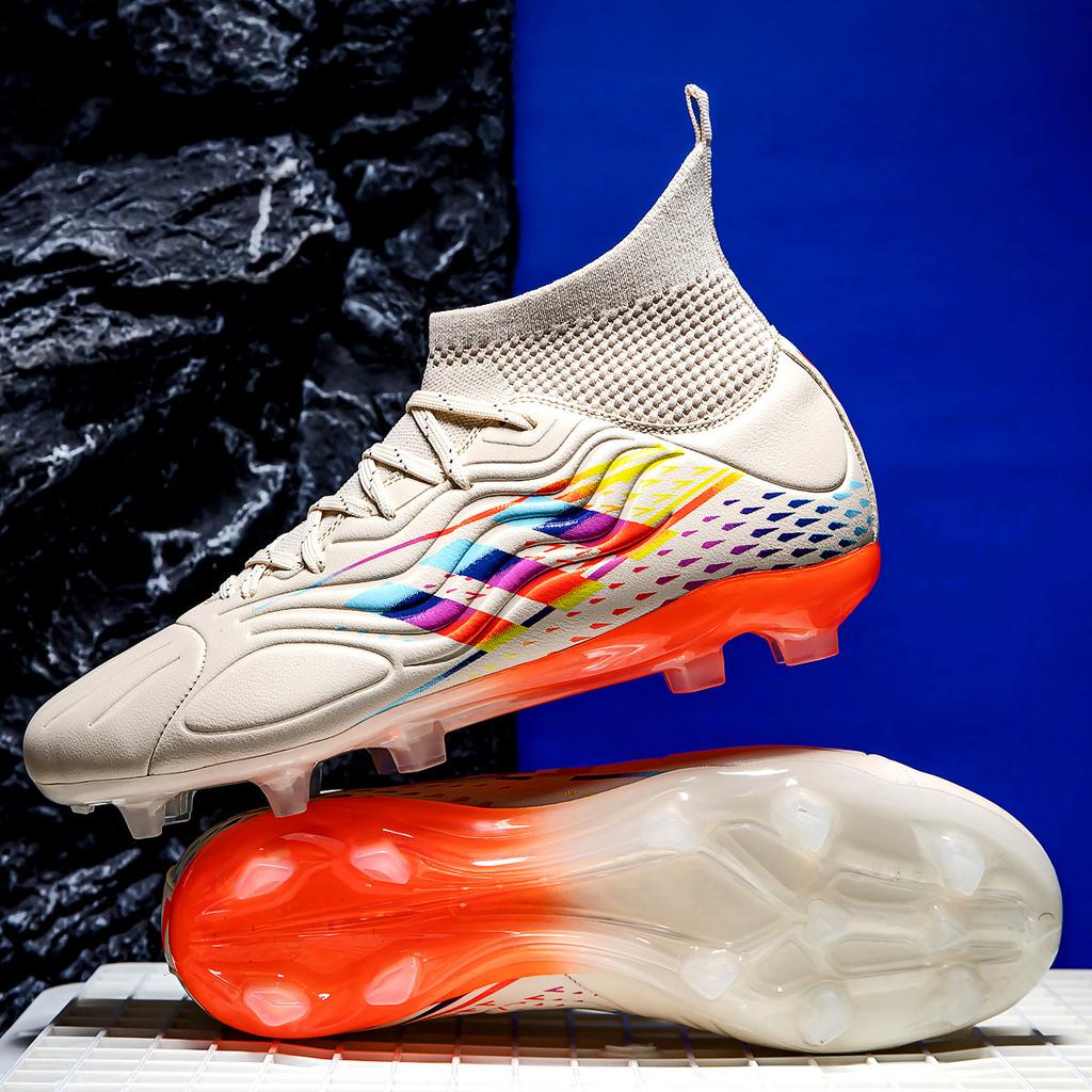 Новые высокие спортивные футбольные бутсы с длинными ногтями футбольные бутсы TF сломанные ногти специальные тренировочные футбольные мужские модели