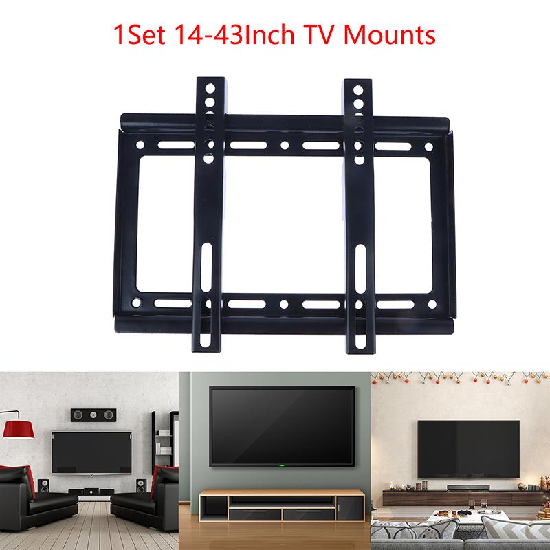 14-43" Lcd Led Monitor Wall Mounts Bracket Fixed Tv Frame Thickness 0.8Mm