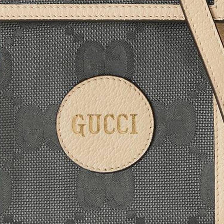 Gucci Off The Grid Eco-Friendly Series Logo Nylon And Leather Crossbody Bag Unisex bags Dark-Gray 625599-H9HAN-1263