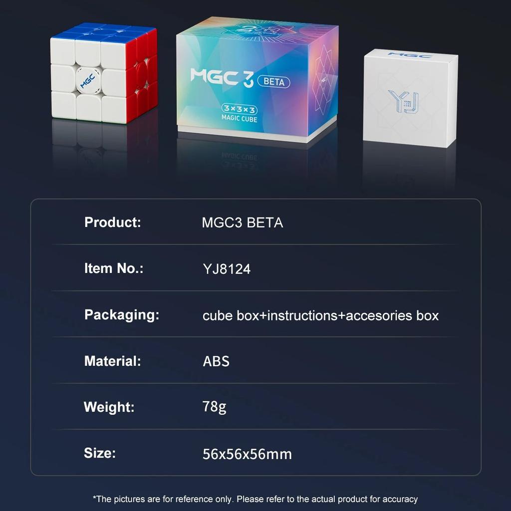 Non-Toxic Yj Mgc Beta 3X3X3 Magnetic Magic Cube Maglev Ball Core Uv Stickerless Professional 3X3 Speed Fidget Cube Toys Children Gift