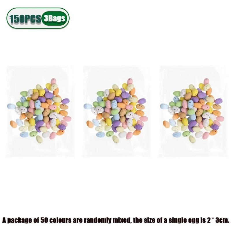 50-500 шт. Пенопластовые точки в виде пасхальных яицРазноцветные птичьи яйца и яйца голубяПраздничный декор для венков, украшение для сада на открытом воздухе и подарки для вечеринок