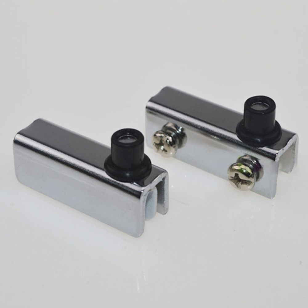2pair Flush-fitting Glass Door Hinges Shaft Hinge Glass Clip Durable Glass Pivot Hinge  Cabinet