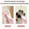 Electric Pet Hair Trimmer USB Rechargeable Dog Clipper with LED Light Quiet Pet Claw Trimmer for Cats Dogs Paws Face Ears